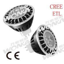 5W LED MR16 acento bombilla con LEDs CREE